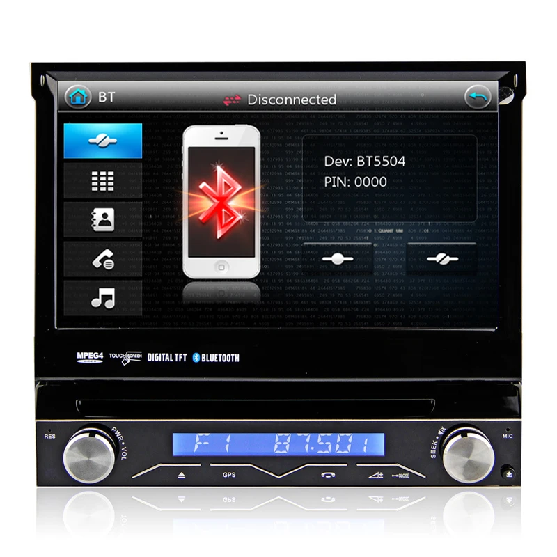 7 дюймов один DIN автомобильный dvd-плеер 1 din универсальный Радио стерео с Bluetooth