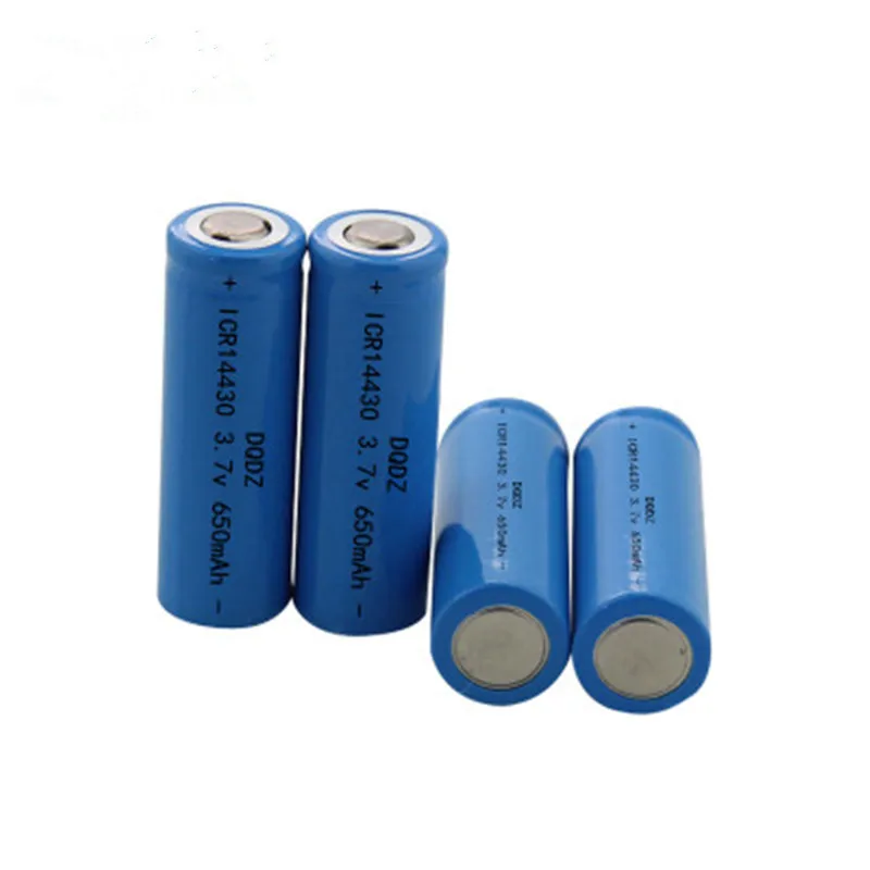 8 шт 14430 литиевая батарея 650 mAh 3 7 v зарядка плоская Li-Ion цилиндрическая