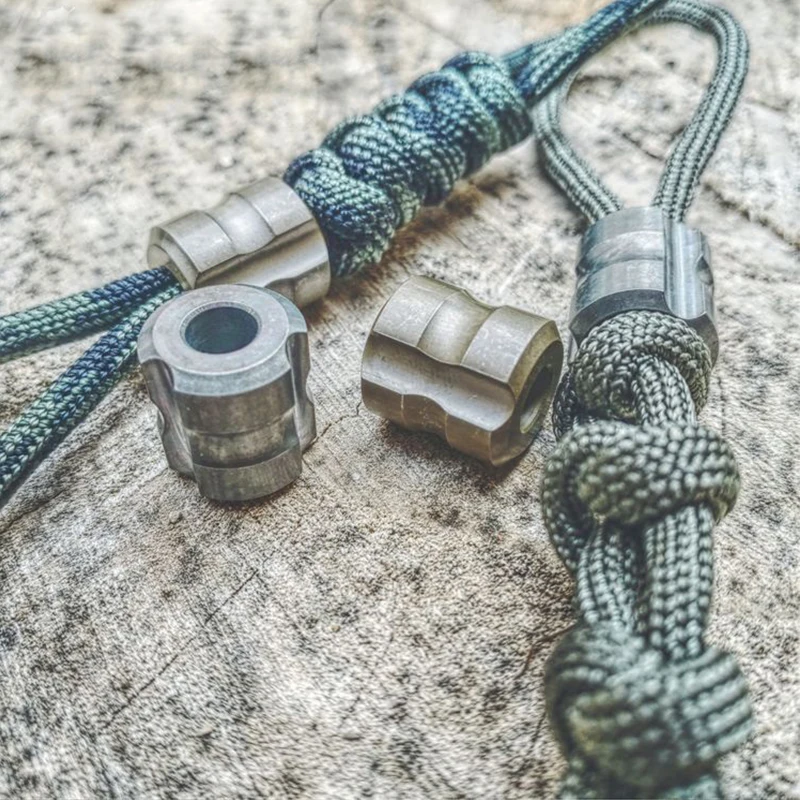 1 шт. хит продаж нож из титанового сплава бисер серый Паракорд зонт веревка EDC DIY