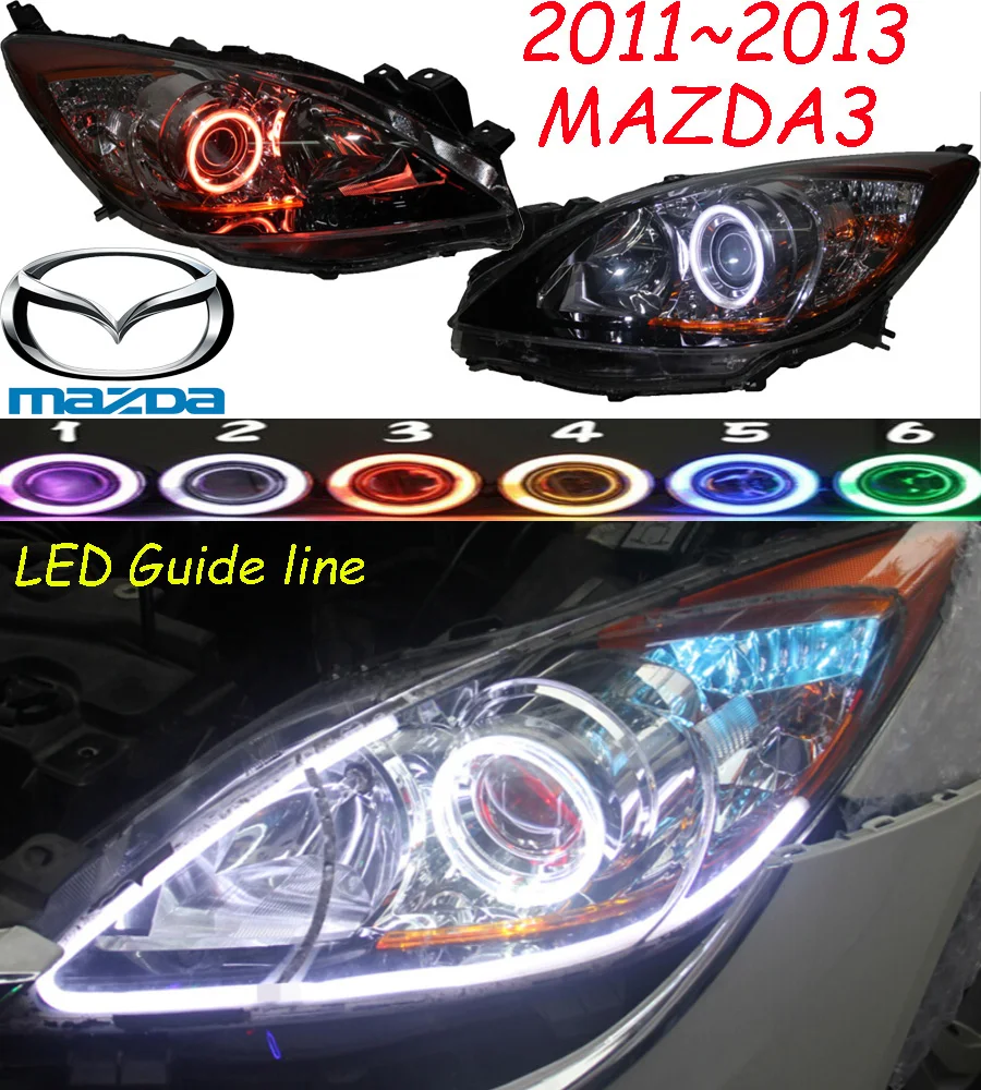 Автомобильный бампер налобный фонарь для mazda 3 Mazda3 головной светильник ксенон HID