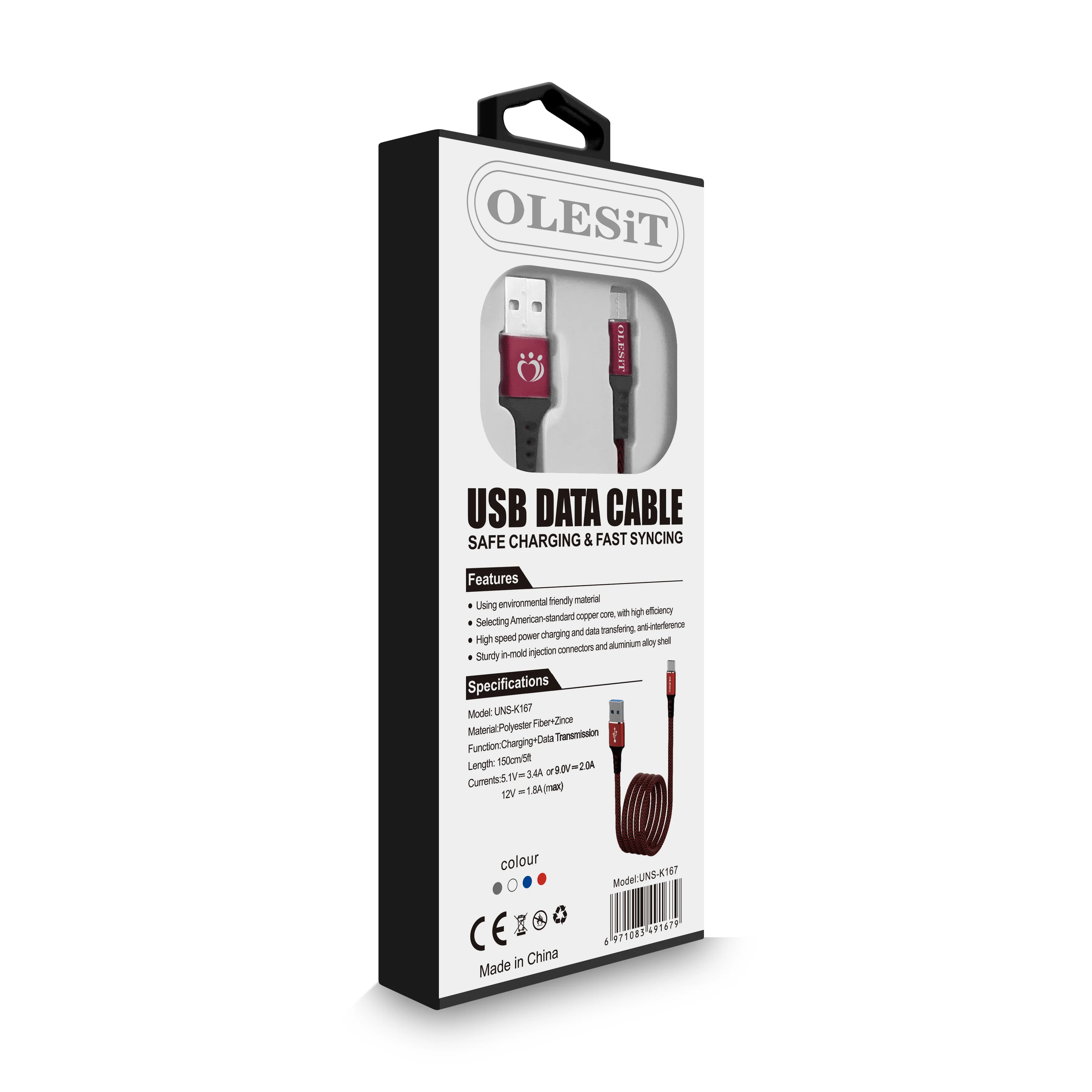 Кабель Micro USB от оптовой продажи кабель для быстрой зарядки телефона передачи