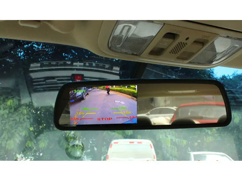 4," TFT lcd Специальный автомобильный зеркальный монитор заднего вида с оригинальным монтажным кронштейном, Автомобильный видео монитор для парковки CCTV