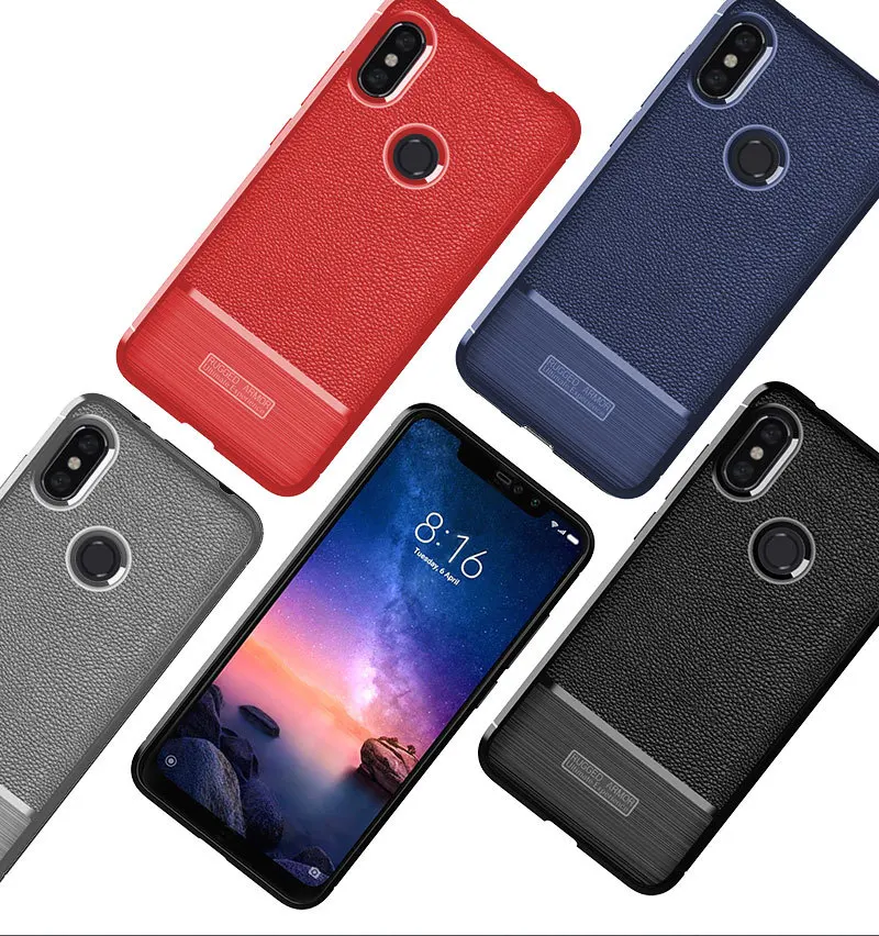Redmi Note 6 Pro оригинальный бронированный чехол для Xiaomi антидетонационный мягкий Xiomi