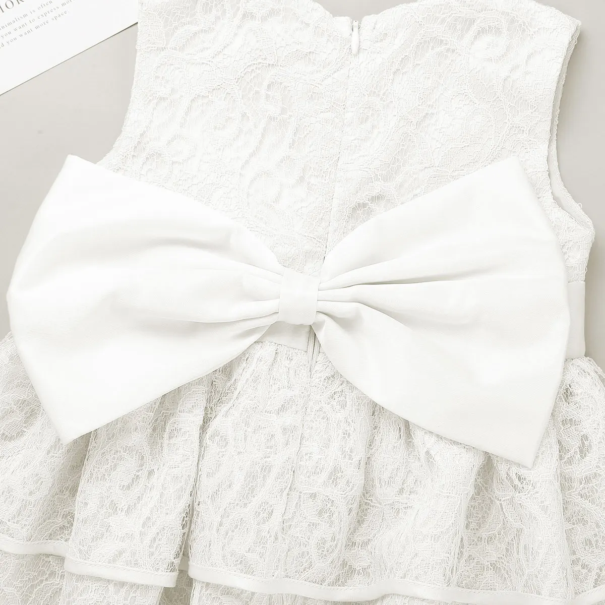 Infantil/Одежда для маленьких девочек Vestido de festa Bebe кружевное платье с бантом и