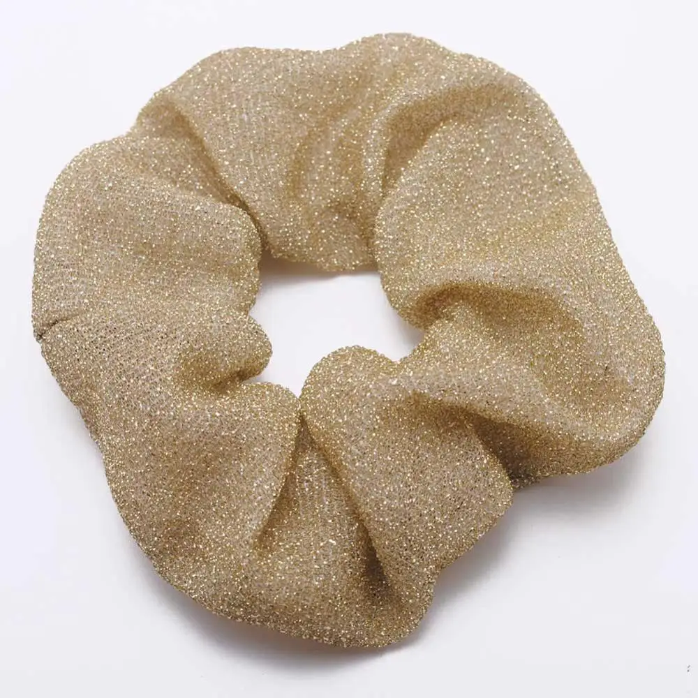 Beige 1 шт., женские резинки для волос большого размера, блестящие эластичные резинки для волос/резинки для женщин, танцевальные резинки для волос, веревки для женщин, аксессуары для волос - Цвет: Beige