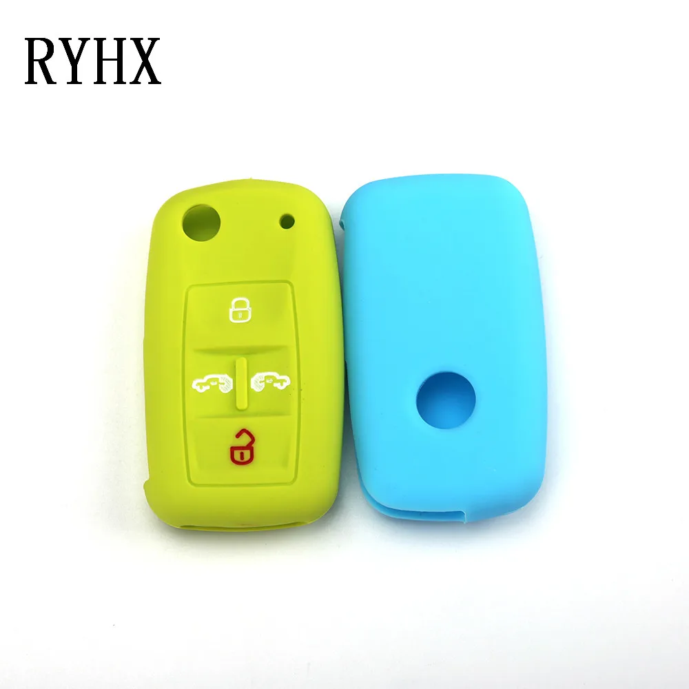 4 кнопки силиконовый Автомобильный Дистанционный Брелок чехол для Volkswagen Multivan Sharan