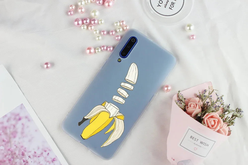 Банановых листьев узор цветные тропические мягкие чехол для Xiaomi 9 8 A2 A3 lite Mi 9t CC9 9se