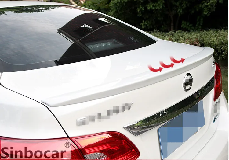 Задний спойлер из АБС пластика для Nissan Sylphy Sentra 2012 2016|Спойлеры и крылья| |
