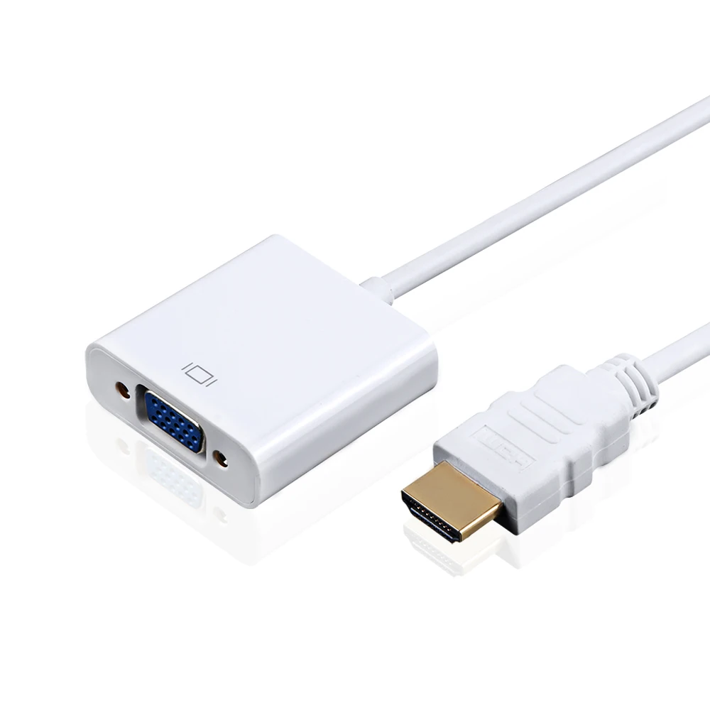 HDMI к VGA адаптер Мужской к Famale конвертер адаптер с видео аудио цифро-аналоговый 1080P для ПК ноутбук планшет