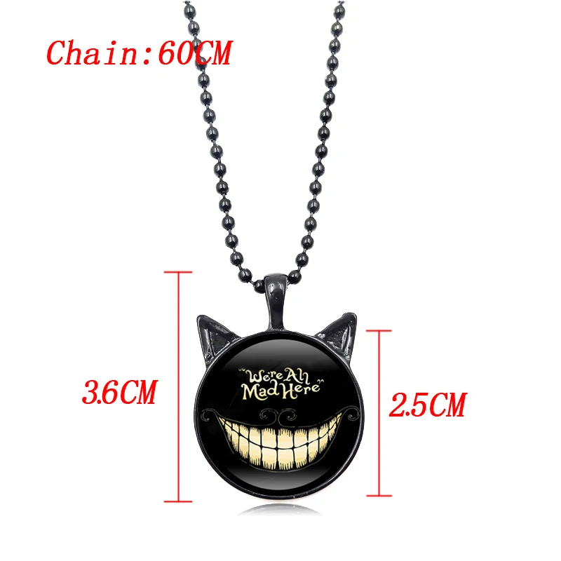 Ожерелья и подвески Алиса в стране чудес с изображением Чеширского кота