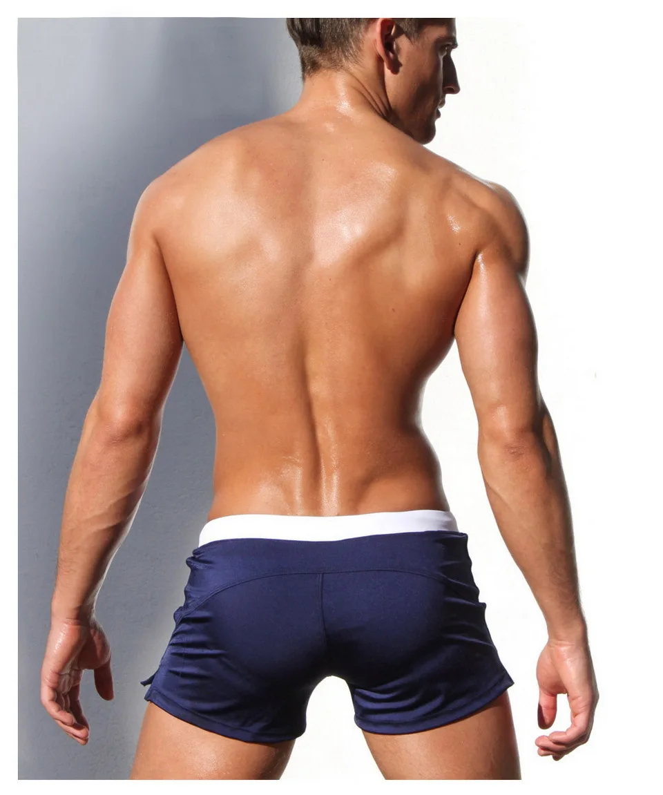 AUSTINBEM высокое качество купальники для мужчин Zwembroek Heren передний карман Maillot De Bain Homme дышащий Sunga Masculina купальник