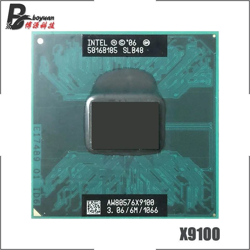 Двухъядерный процессор Intel Core 2 Extreme X9100 SLB48 SLGE7 3,0 GHz двухъядерный двухпотоковый Процессор 6M 44W Socket P