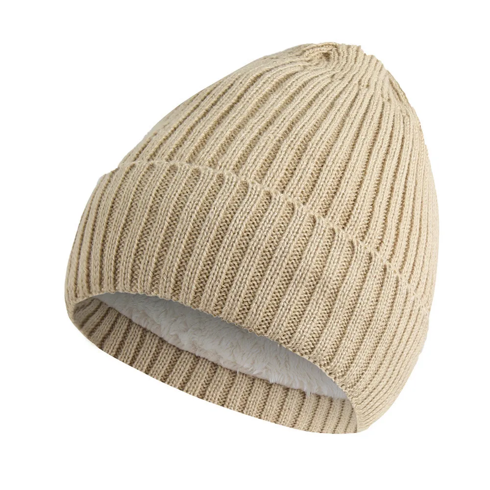 Женская Вязаная Шерстяная Шапка Gorros Mujer теплая Повседневная вязаная шапка с