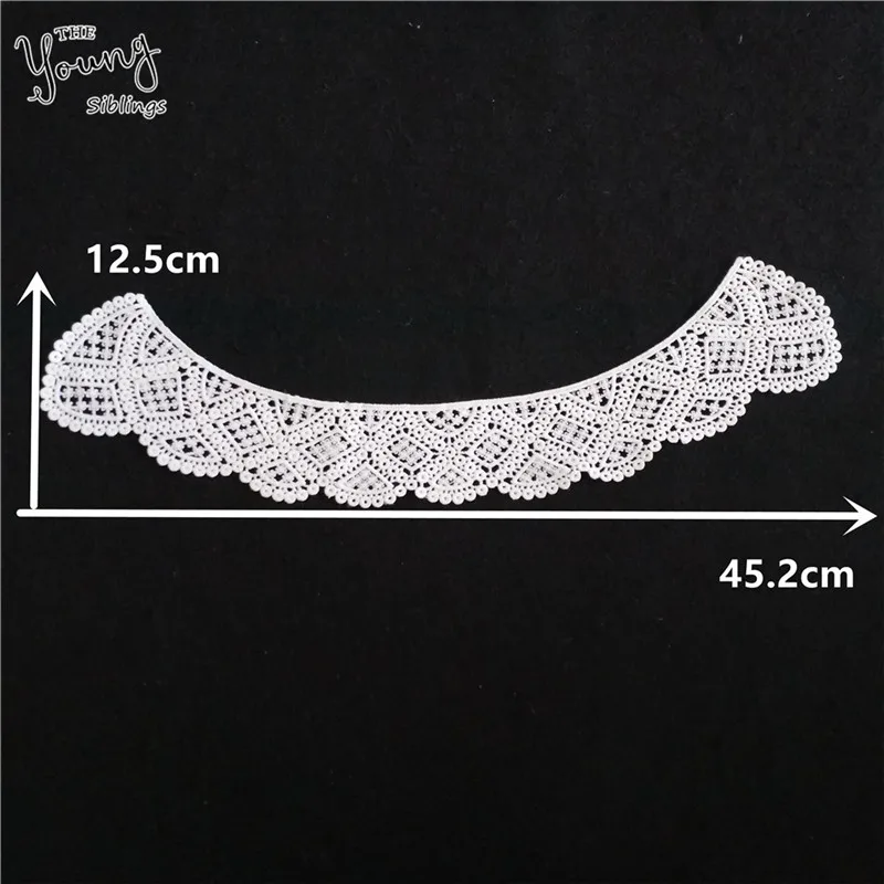 Новое поступление изысканная вышивка кружевной воротник сделай сам аппликация