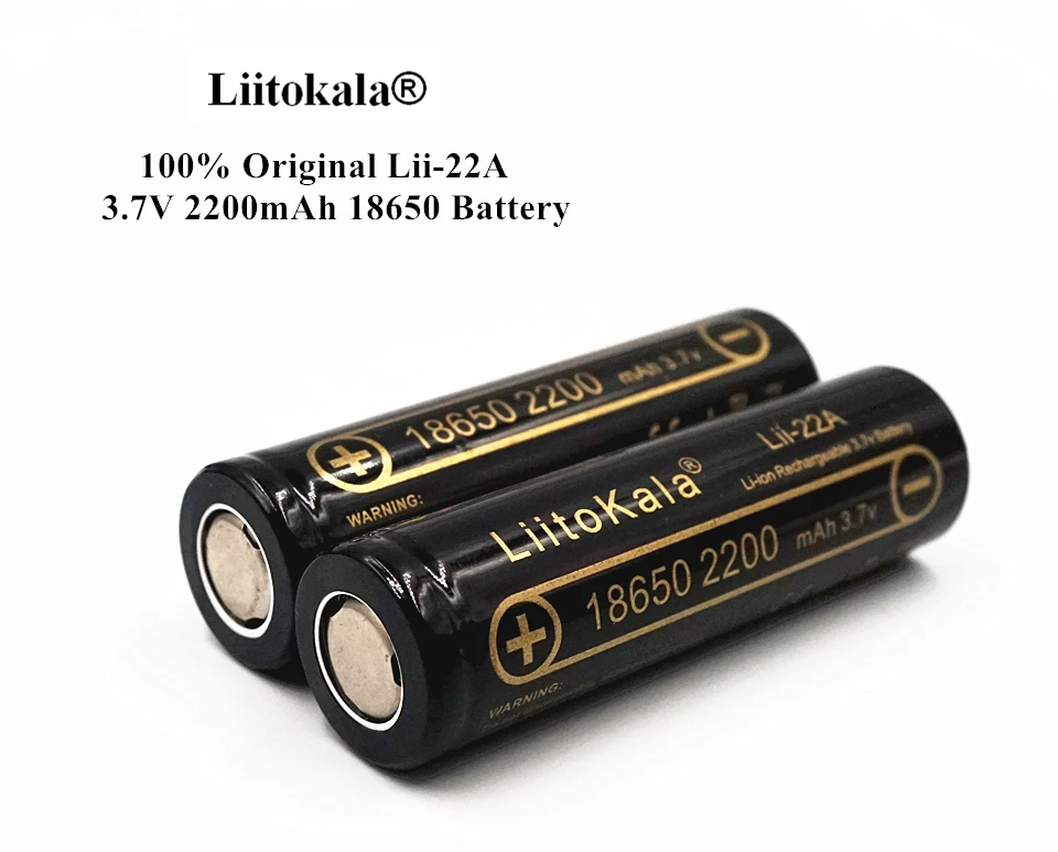 1 шт. HK liitokala Lii-22A 3,7 в 18650 2200 мАч аккумуляторная батарея литий-ионные аккумуляторы литий-ионная литиевая батарея для фонарика