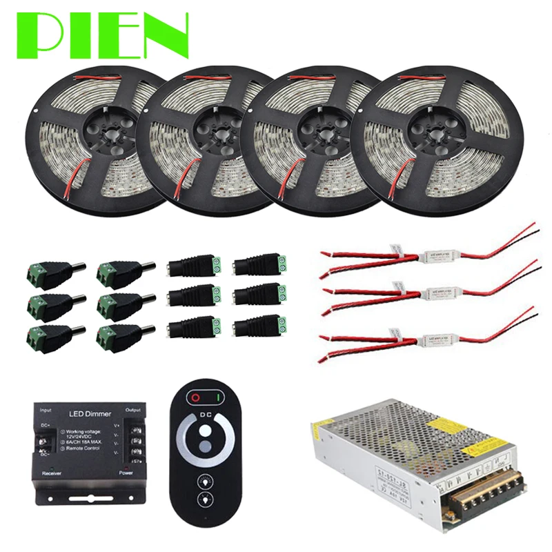 Светодиодная лента с регулируемой яркостью 20 м водонепроницаемый теплый белый +