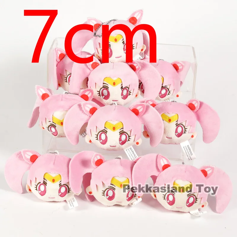 Chibi Usa Аниме «Сейлор Мун Цукино Усаги/стиль рисовки персонажей в аниме и манге, США подвеска с мягкой игрушкой мягкие куклы подарок 10 шт./лот - Цвет: Chibi Usa