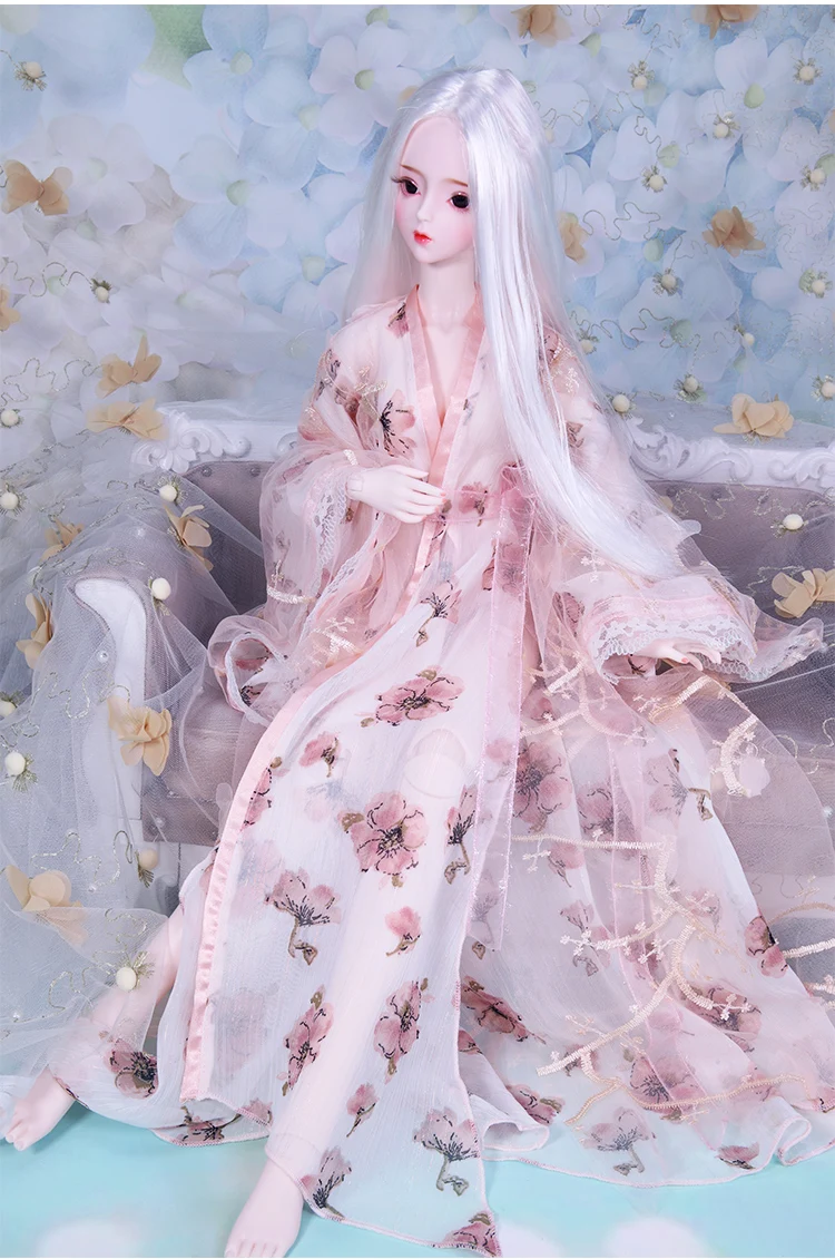 Одежда для 1/3 BJD кукла 62 см изысканный цветочный халат Высокое качество Ледяной SD