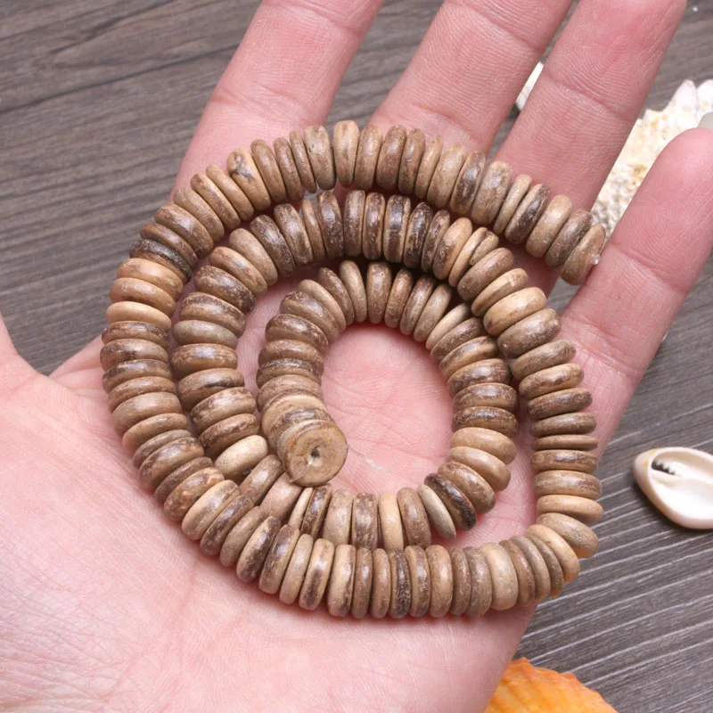 Бусины из ракушек светло кофейного цвета бусины модные натуральных колес для