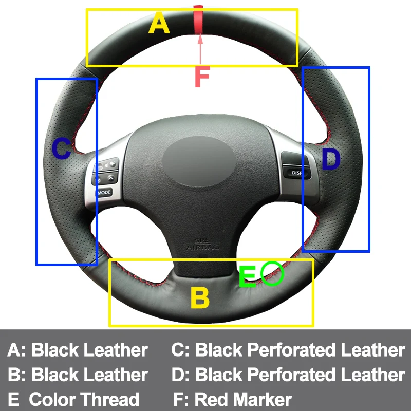Ярко красный маркер HuiER для ручного шитья Lexus IS IS250 IS250C IS300 IS300C IS350 IS350C F SPORT 2005