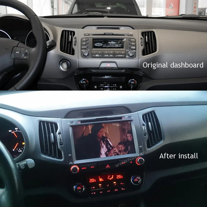 SilverStrong Android9.0 ips 2 din Автомобильный мультимедийный dvd-плеер для KIA sportage3 gps экран Навигация стерео руль
