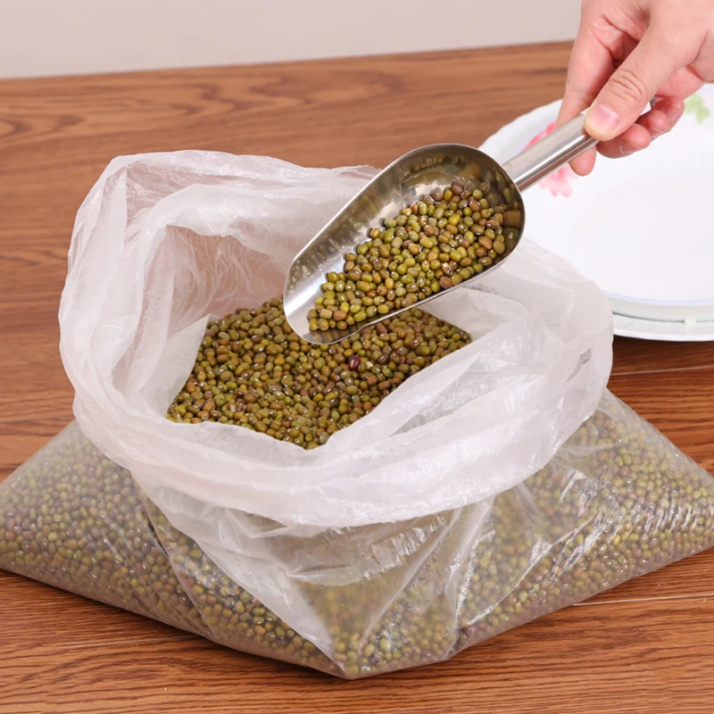 Стальная ложка для леденцов кубик льда мука бар буфет магазин скобки инструмент