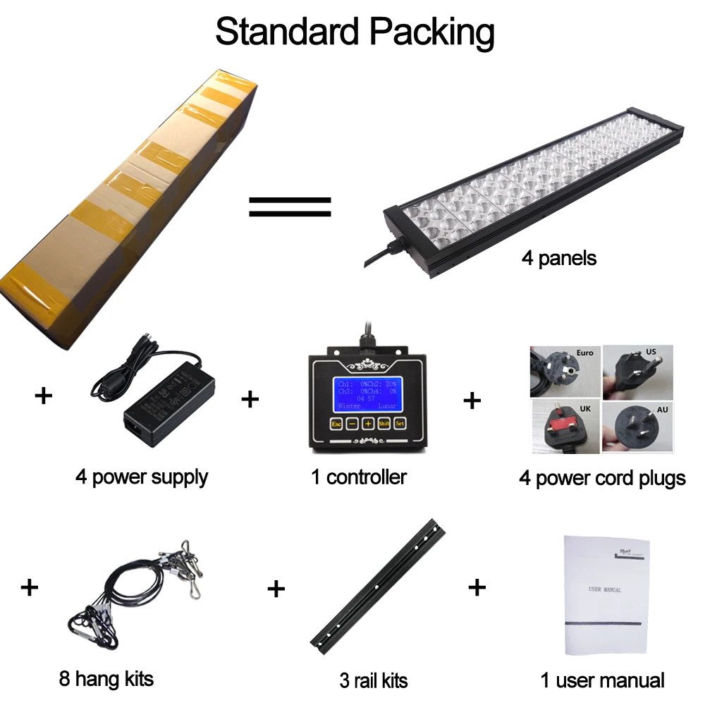 DSunY аквариумный светодиодный фонарь лампа для подводный аквариума риф морской