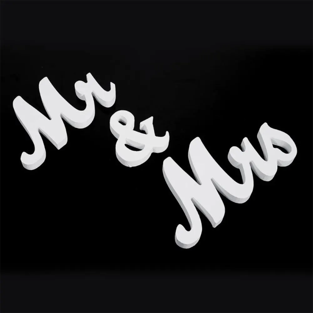 Деревянная дощечка деревянный знак простые Mr & Mrs деревянные принадлежности