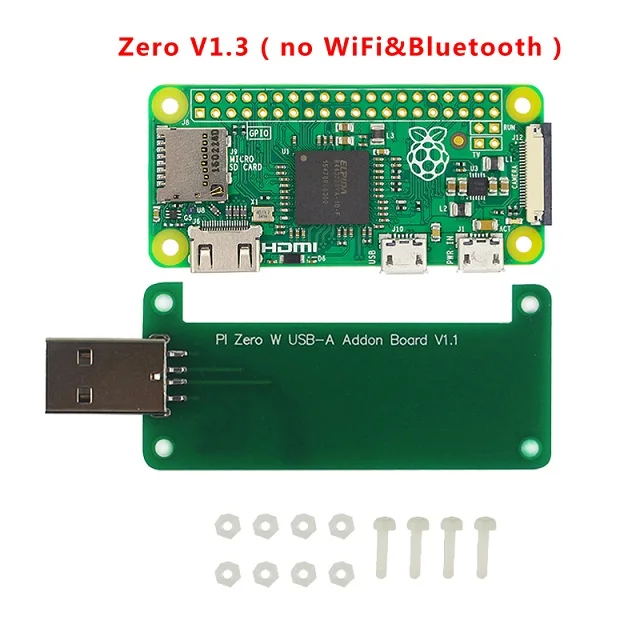 Комплект 2 Новое поступление Raspberry Pi Zero BadUSB Addon плата USB-A разъем для Raspberry Pi Zero W/Raspberry Pi Zero 1,3 - Комплект: Комплект 2