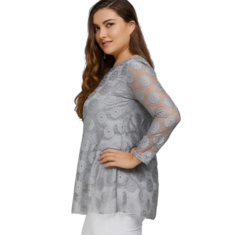 Женская Туника большого размера летняя однотонная черная футболка с длинным