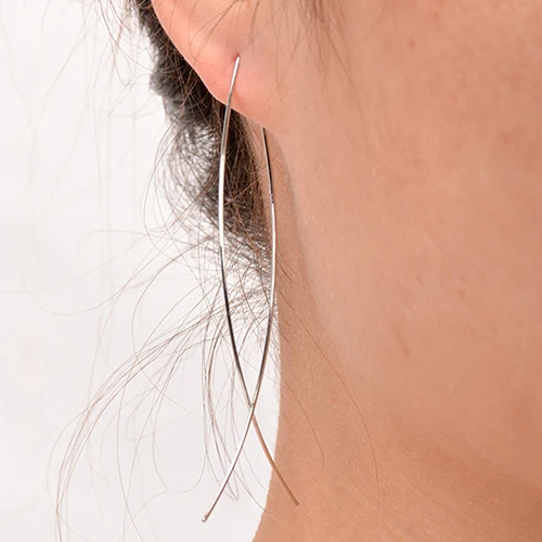 New Arrival Women's Fashion Simple Design Handmade Abstract Fish Shape Earrings Jewelry | Украшения и аксессуары