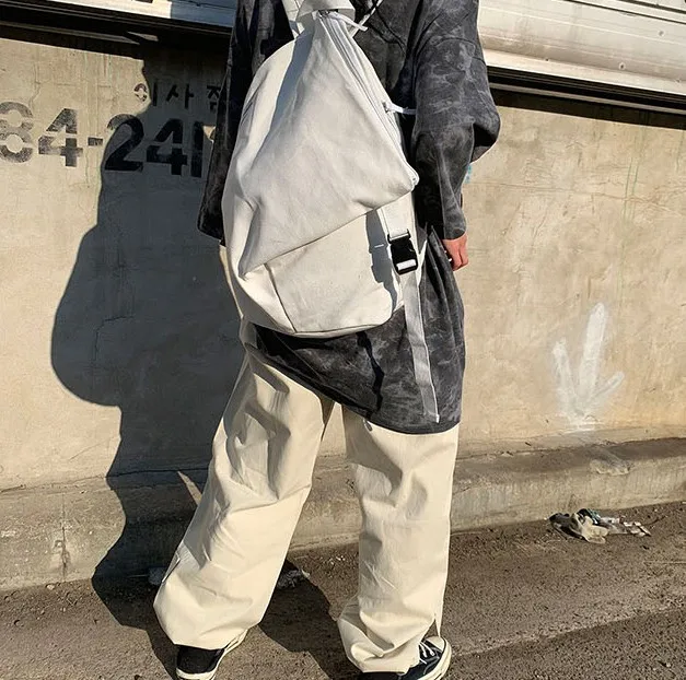 Одноцветная многофункциональная сумка холщовый рюкзак для женщин Mochila школьная сумка для путешествий Рюкзаки Школьный рюкзак для девушек