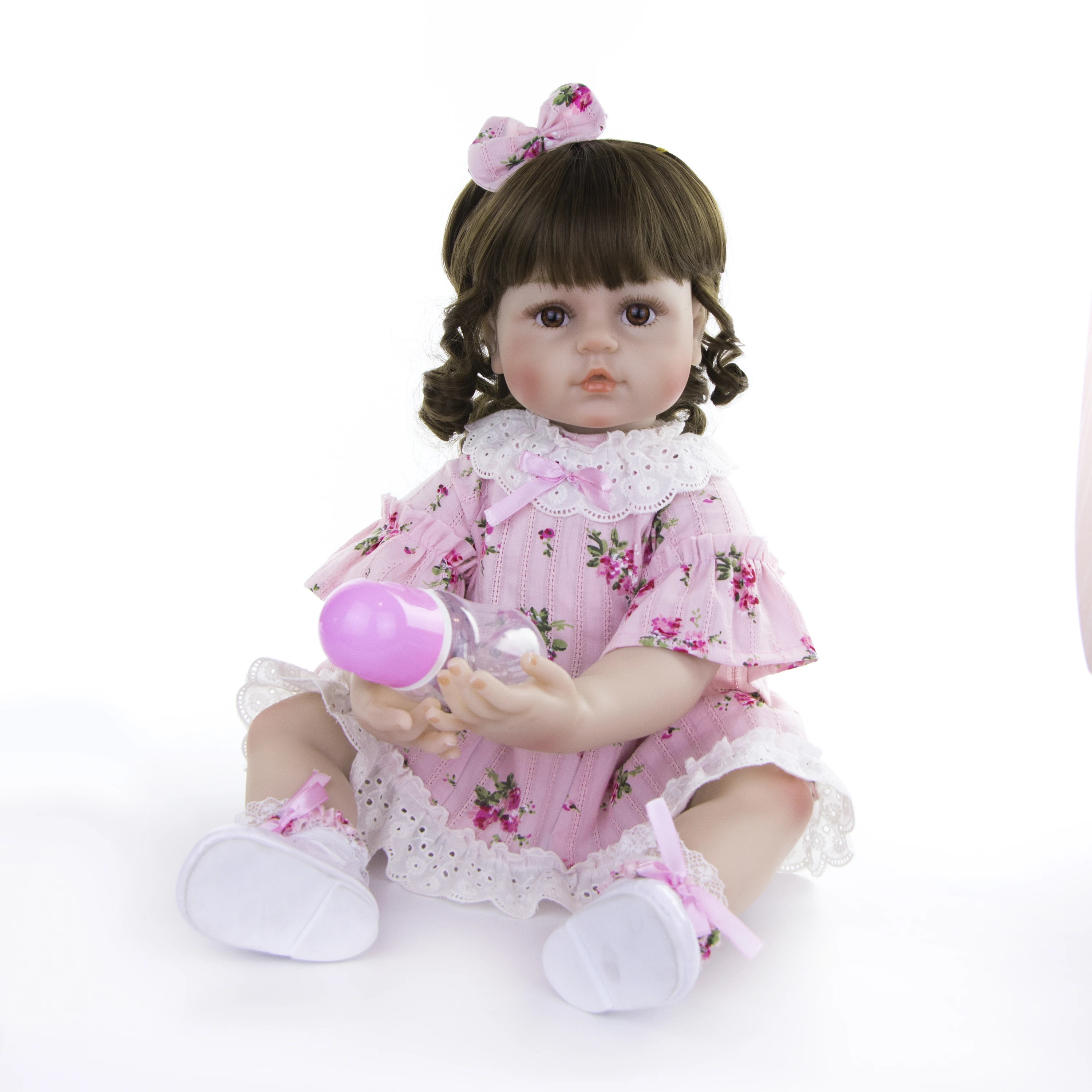 KEIUMI Baby Reborn Реалистичная кукла для девочек 24 дюйма 60 см мягкие силиконовые Bonecas с