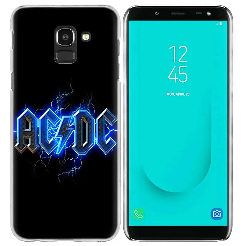 ACDC рок Жесткий ПК чехол КРЫШКА ДЛЯ samsung Galaxy A50 A30 A10 S10 S10e плюс A9 A8 A7 A6 плюс A9 Star Lite M30 M20 M10 Fundas
