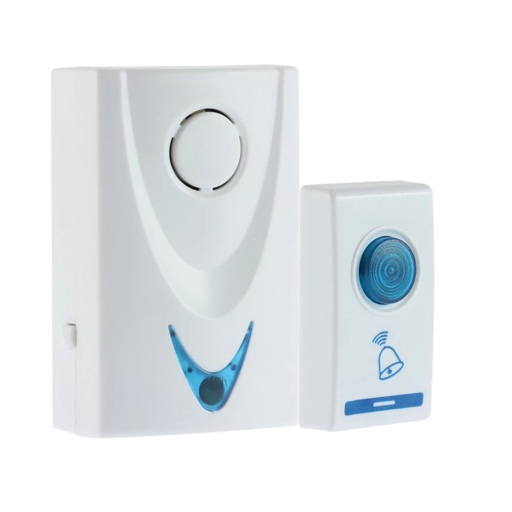 Умный светодиодный DC3V беспроводной дверной звонок с изображением колокольчика