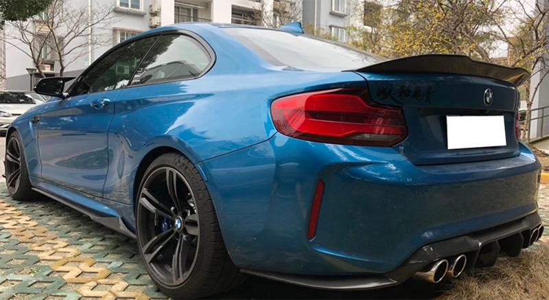 Стиль PSM для BMW F22 Настоящее углеродное волокно автомобильный спойлер багажника
