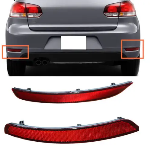 2 шт. задние противотуманные фары для Volkswagen Golf 6 (MK6) GTD 2010 2013 2014|reflector bulb|reflector for