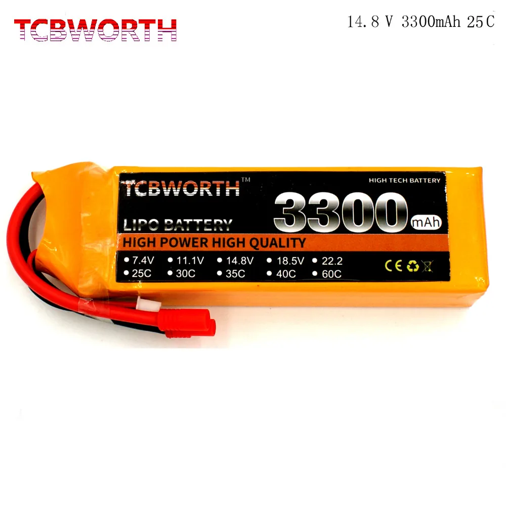 TCBWORT провод с силикатной гелевой Батарея 4S 14 8 V 3300 мА/ч 25C аэрокамера для