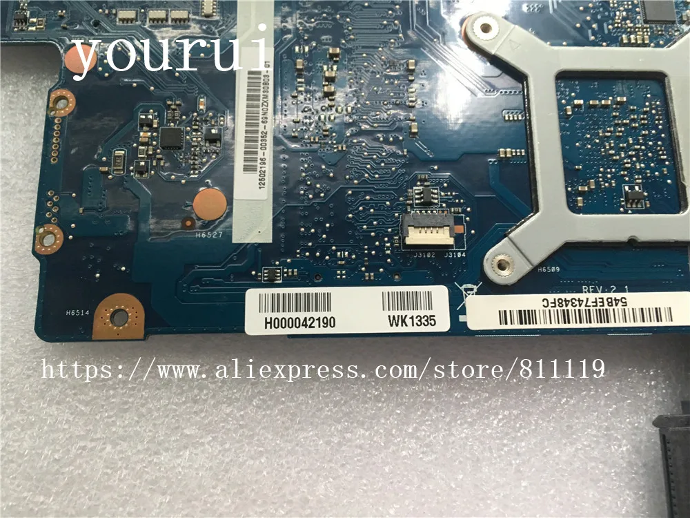 Материнская плата yourui для ноутбука Toshiba Satellite C870 L870 L875 серии H000042190 с процессором