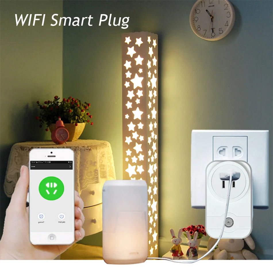 Умная розетка с Wi-Fi ЕС США Австралия Великобритания таймер переключатель