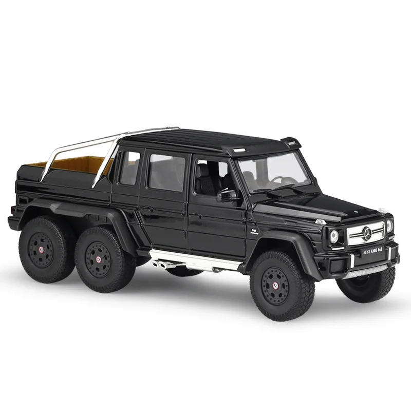 1:24 Welly Benz G63 AMG 6X6 черный/белый/золотой/серебристый/красный литой под давлением модель автомобиля