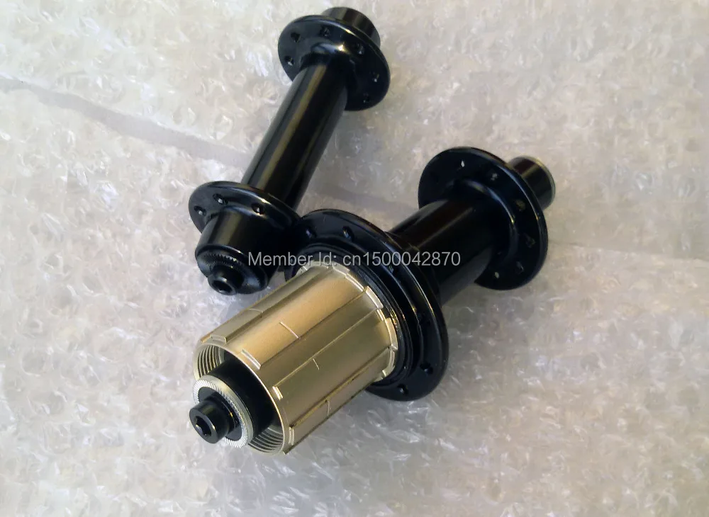 Втулка для дорожного велосипеда Powerway R13 передняя и задняя 16/20 отверстий черная