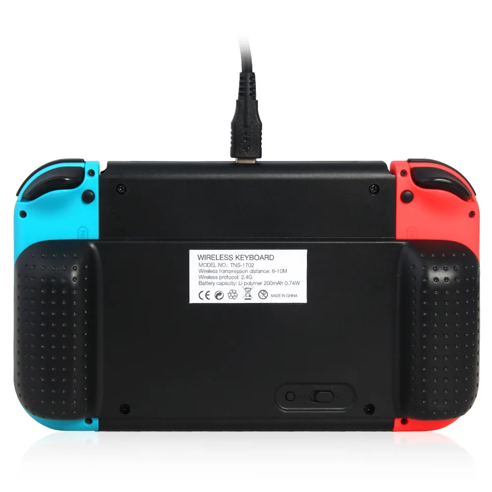2 4G приемник Wrieless клавиатура для NS Switch мультимедийная Беспроводная игровая Grip с USB
