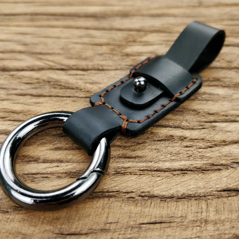 Ручной креативный брелок для автомобиля из натуральной бычьей кожи Skoda подвесная