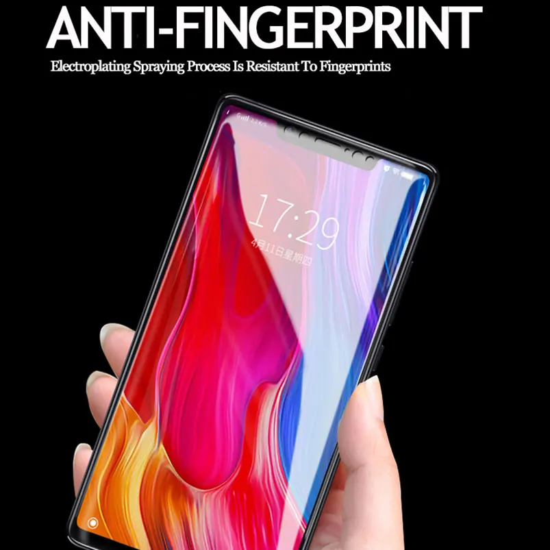 Защитное стекло 6D для Xiaomi Mi 8 lite Mix 3 Redmi note 6 pro pocophone f1 закаленное с полным покрытием