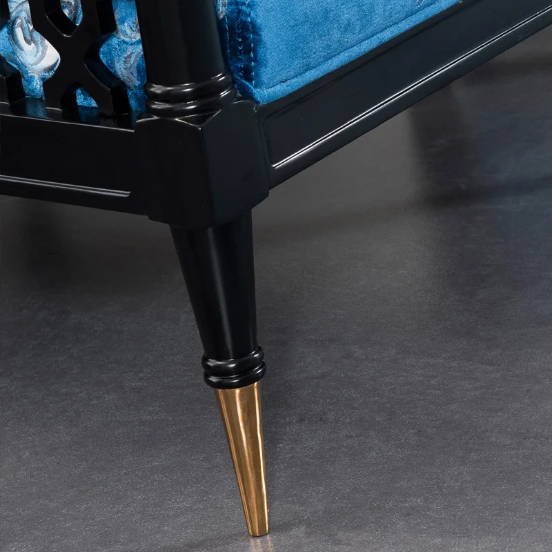 Китайский стиль твердой древесины диван ткани современного дизайна диван|fabric