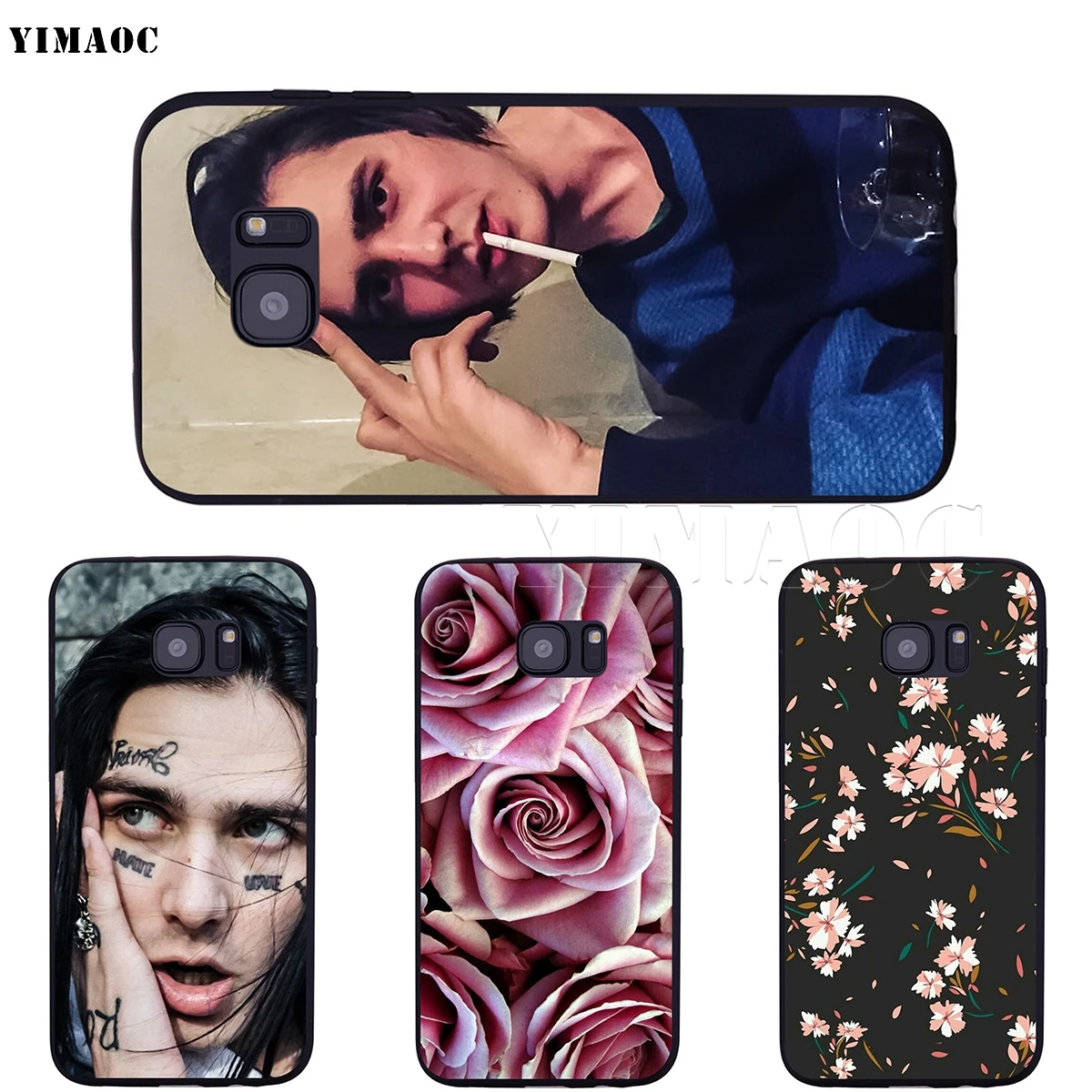 Чехол YIMAOC для Samsung Galaxy A7 A8 A9 A10 A20 A30 A40 A50 A70 M10 M20 M30 S10e J6 Plus|Бамперы| |