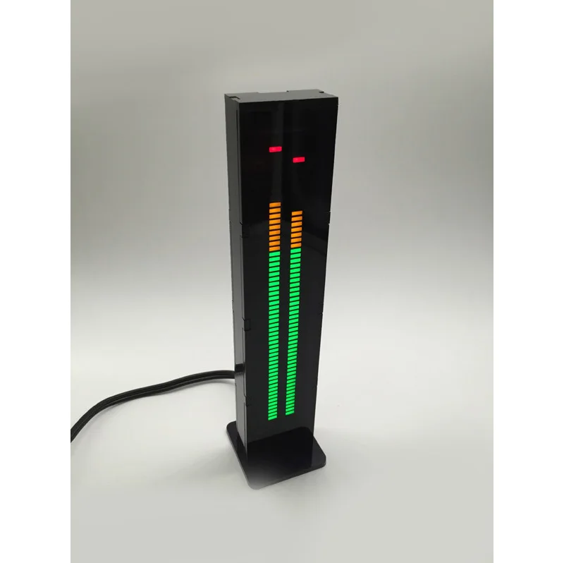 

LED Audio Level Professional Two-channel 60 Segment LED Audio Level Volume Display Music Spectrum DIY Light Cube VU Table AS60