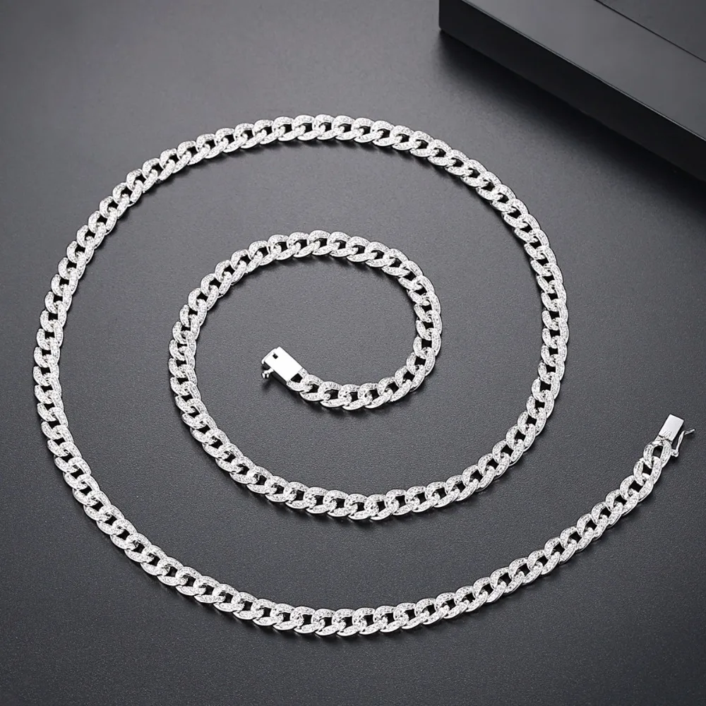 Длинное ожерелье LUOTEEMI популярное модное украшение из меди с фианитами для женщин