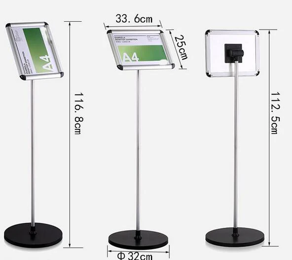 Оправа для постеров A3 алюминиевая стойка формата А4 напольная подставка баннеров